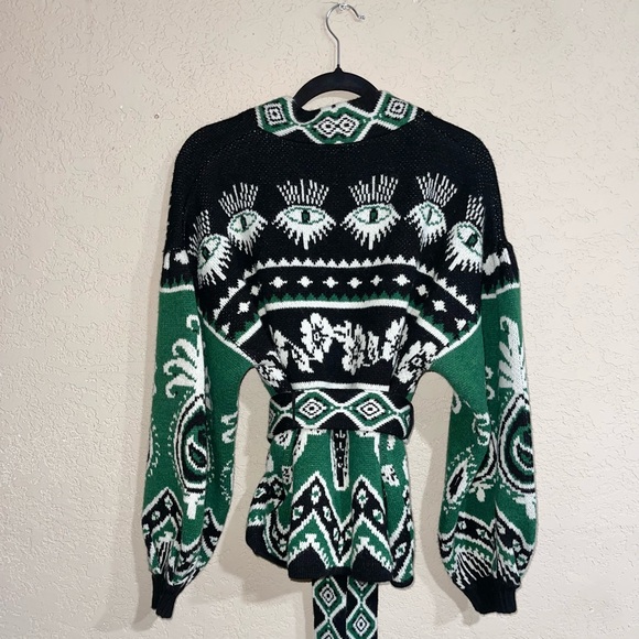 Farm Rio | NWT! Mystic Scarf Wrap Cardigan Size: Large - Picture 6 of 6